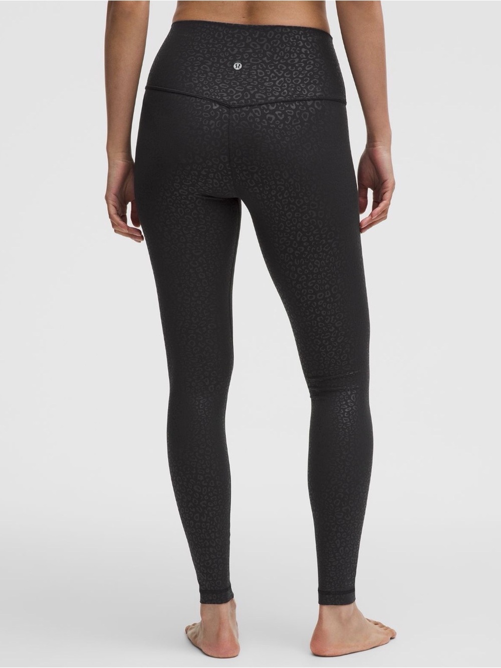Lululemon Align High-Rise 28” Leggings Leopard Emboss Black Size 2